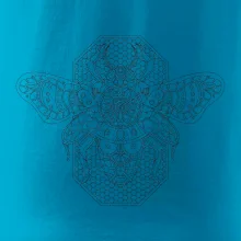 Steampunk včela čiernobiela