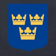 Švédsky znak tri korunky na prsník Švédsky znak tri korunky na prsník