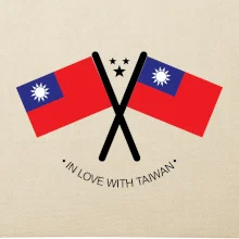 In love with Taiwan - vlajky