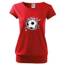 Futbalová lopta v triku Futbalová lopta v triku