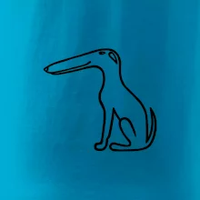 Barzoj obrys čierny Barzoj obrys čierny