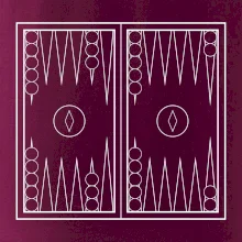 Backgammon čiernobiely