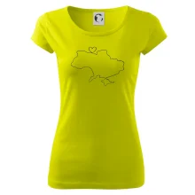 Mapa Ukrajiny - srdce