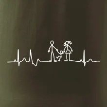 EKG rodina a jedno dieťa