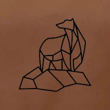 Geometria ľadový medveď na ľade