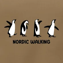 Nordic walking tučniaky - kreslený