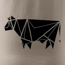 Origami krava z boku