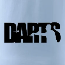 Darts - nápis so šípkarom