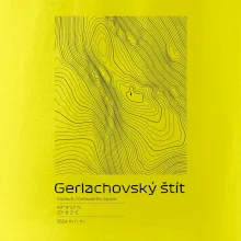 Gerlachovský štít - vrstevnice v obdĺžniku