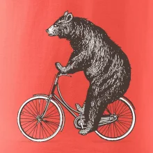 Medveď na bicykli