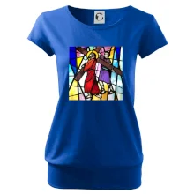 Vitráž - Ježiš a kríž