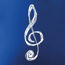 Husľový kľúč kreslený