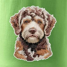 Lagotto romagnolo vyšívaná hlava na prsníku