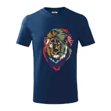 Hlava leva kreslená jednoduchá