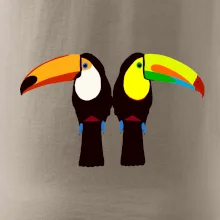 Dva barevní tukani (Moňas) Dva barevní tukani (Moňas)