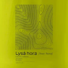 Lysá hora - vrstevnice v obdĺžniku