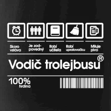 Čiarový kód - Vodič trolejbusu Čiarový kód - Vodič trolejbusu
