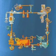 Steampunk farebná zostava Steampunk farebná zostava