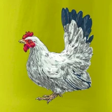 Sliepka kreslená biela Sliepka kreslená biela