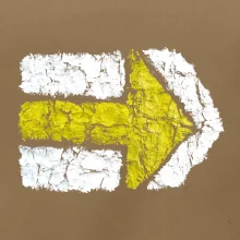 Párová turistická značka žlutá