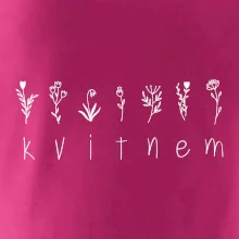 Kvitnem - Nápis s kvetinami