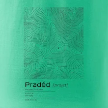 Praděd - vrstevnice v obdĺžniku