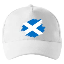 Škótska vlajka kreslená štetcom