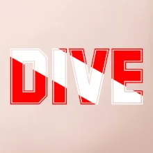 Dive nápis vlajka