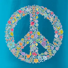 Peace symbol lístočky