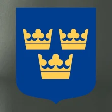 Švédsky znak tri korunky na prsník