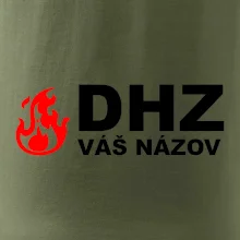 DHZ (oheň, názov sboru - vlastný nápis)