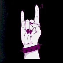 Rocková ruka dámska