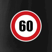 Dopravná značka - obmedzenie rýchlosti 60
