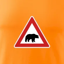 Dopravná značka - Pozor ľadový medveď