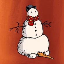 Snehuliak so spadnutým nosom