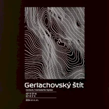Gerlachovský štít - vrstevnice v obdĺžniku