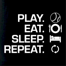 Play Eat Sleep Repeat tenis Play Eat Sleep Repeat tenis