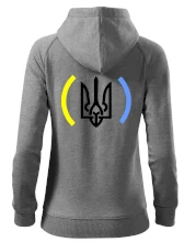 Ukrajina trojzubec s farbami