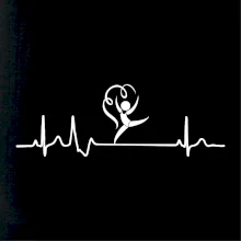 EKG moderná gymnastika stuha