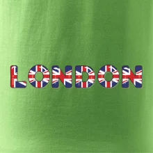 Nápis London vlajka