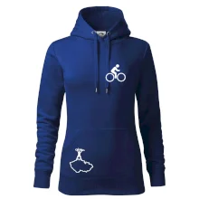 Mapa ČR + kolo na prsu