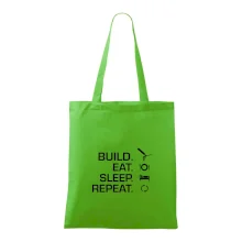 Build eat sleep repeat - montážna pena Build eat sleep repeat - montážna pena