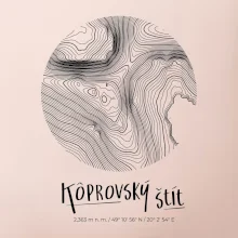 Kôprovský štít - vrstevnice v kruhu