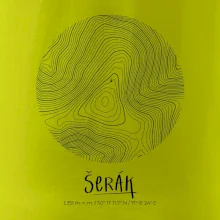 Šerák - vrstevnice v kruhu