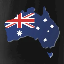 Austrália - vlajka mapa