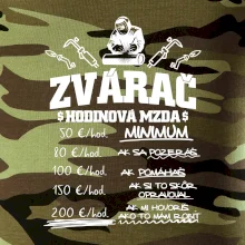 Hodinová mzda zvárač