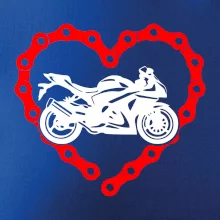 Moto srdce reťaz - superšport Moto srdce reťaz - superšport