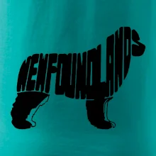 Novofundlandský pes - nápis v tele