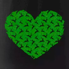 Vianočné jelene v srdci