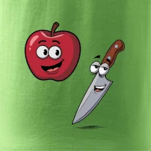 Parové tričko - Jablko a nôž
